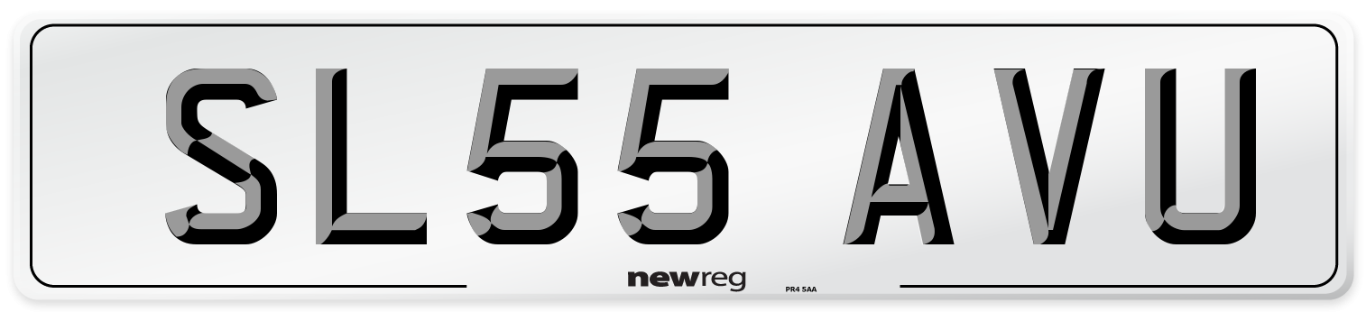 SL55 AVU Number Plate from New Reg
